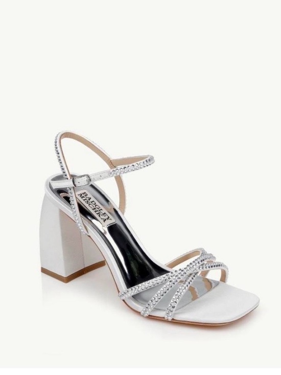 Badgley Mischka Shoes - Badgley Mischka Brixley satin heel with rhinestones